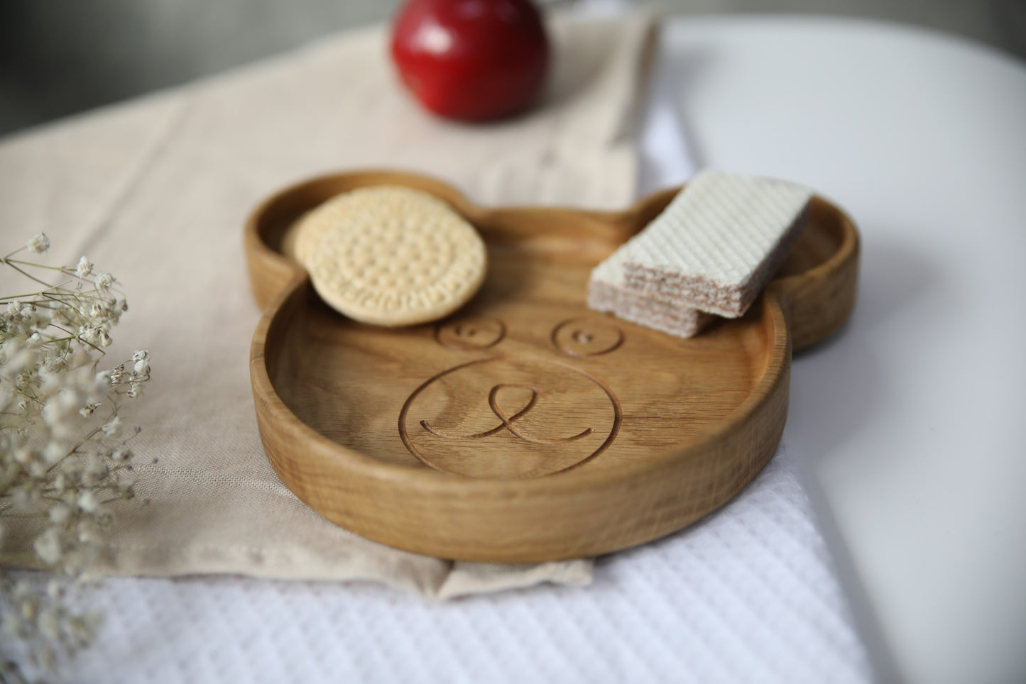 Wooden Plate For Kids - Bear