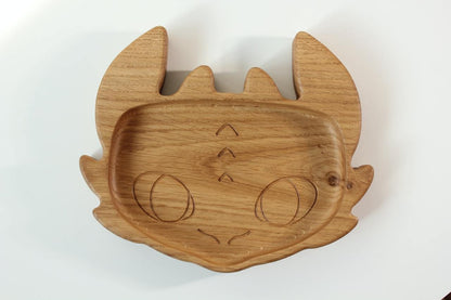 Wooden Plate For Kids - Toothless